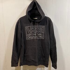 VANS Hoodie Black Skateboarding Skater Pullover Sweatshirt Sweater Mens Medium